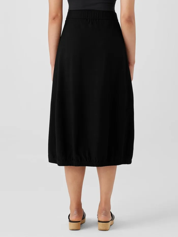 Dresses and Skirts Women Eileen Fisher Washable Stretch Crepe Lantern Skirt Black