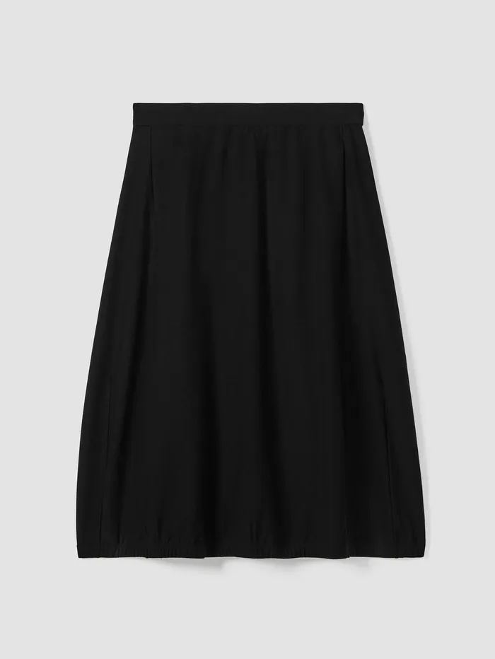 Dresses and Skirts Women Eileen Fisher Washable Stretch Crepe Lantern Skirt Black
