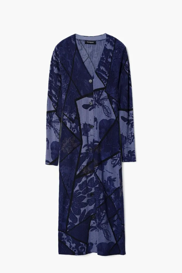 Dresses And Jumpsuits Women Desigual Floral Midi Dress Blue
