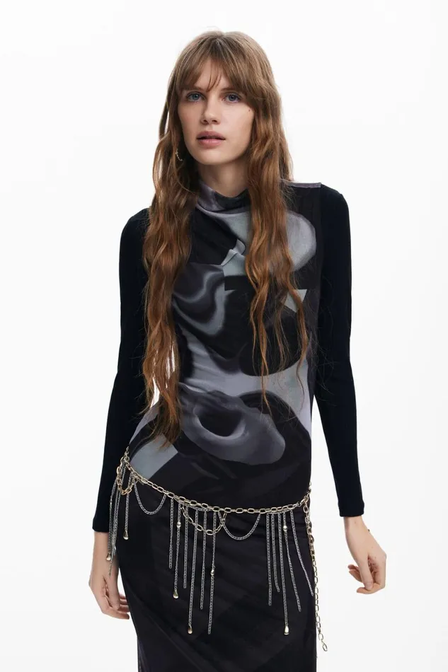 Dresses And Jumpsuits Women Desigual Multiposition Midi Dress Black