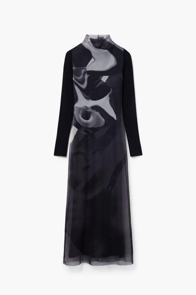 Dresses And Jumpsuits Women Desigual Multiposition Midi Dress Black