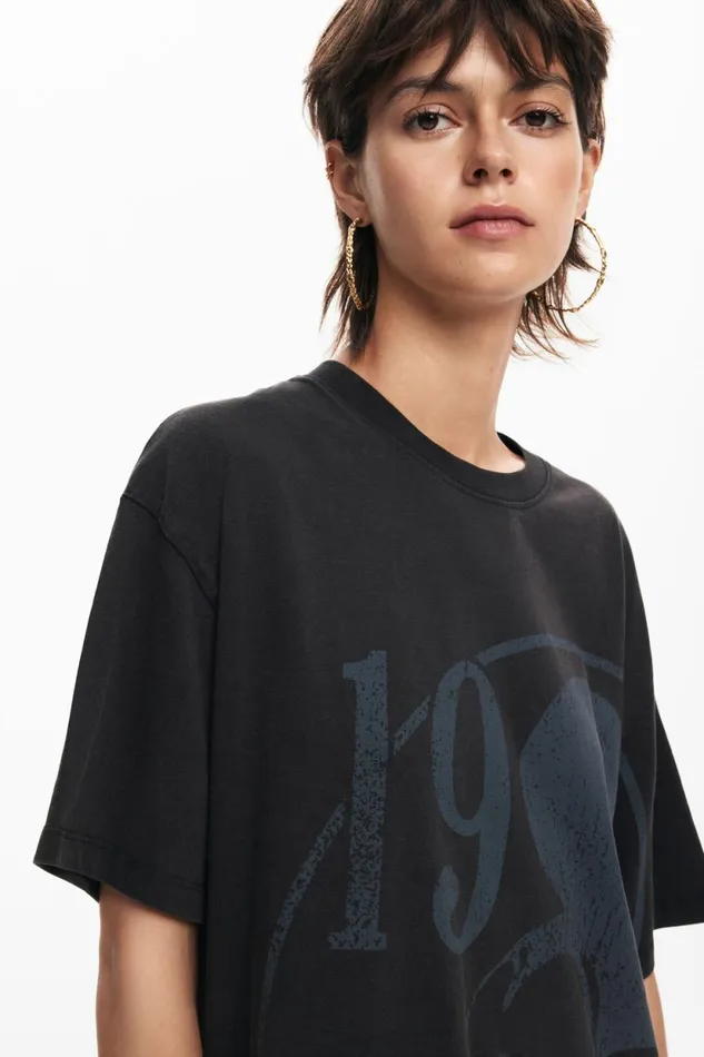 Dresses And Jumpsuits Women Desigual Short Dress With Short Sleeves Mickey Black