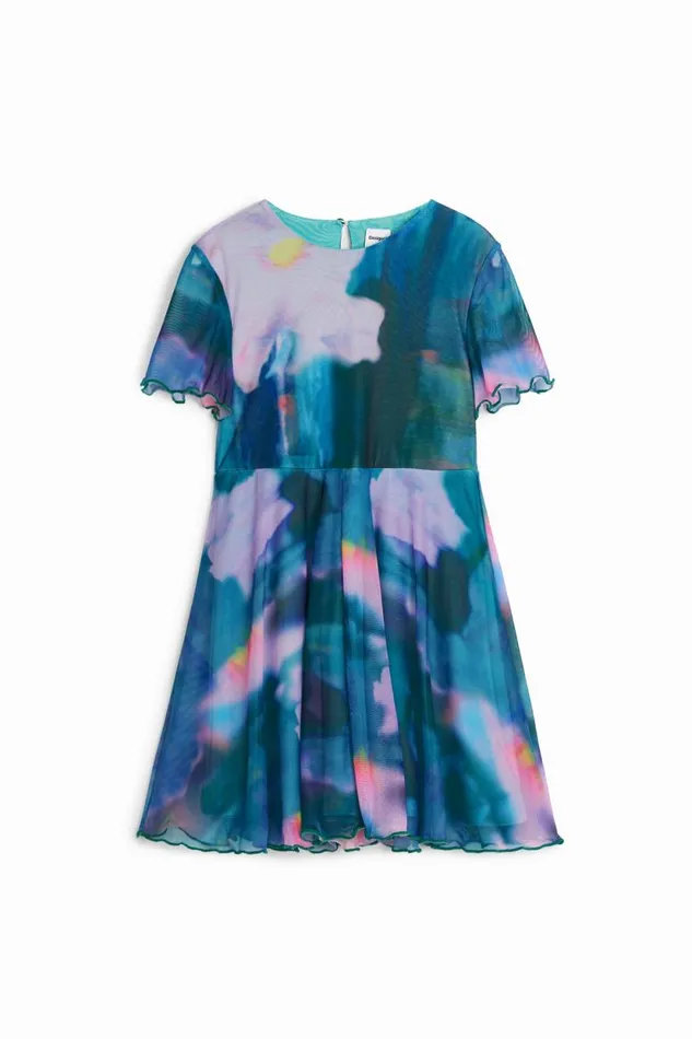 Dresses Kids Desigual Pleated Skirt Dress Green