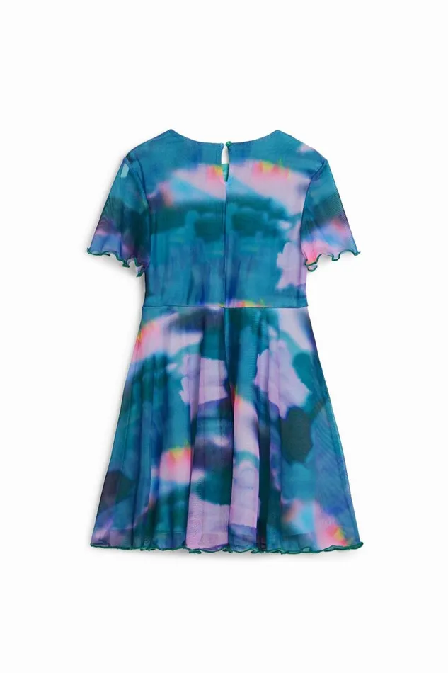 Dresses Kids Desigual Pleated Skirt Dress Green