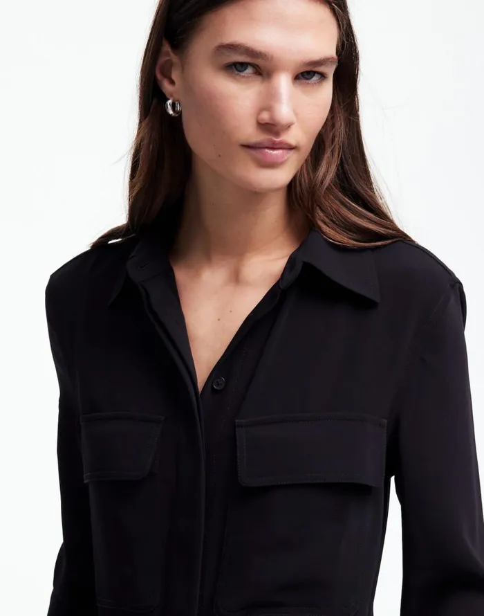Dresses Women Madewell TieWaist StraightLeg Jumpsuit True Black