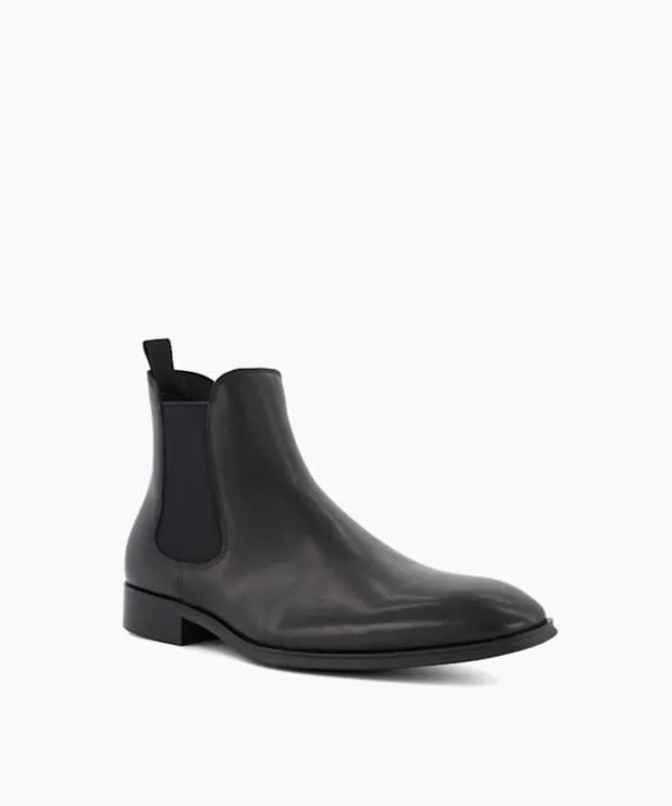 Dune London Black Boots Men Wide Fit Chelsea Boots Black