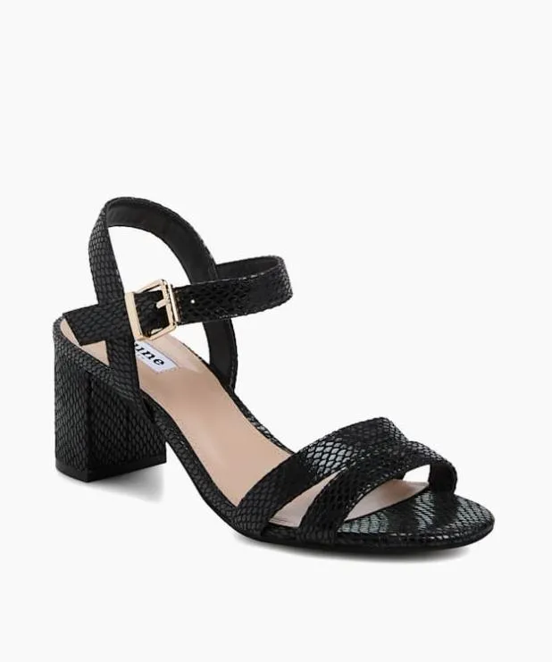 Dune London Black Sandals Women BlockHeeled Sandals Black