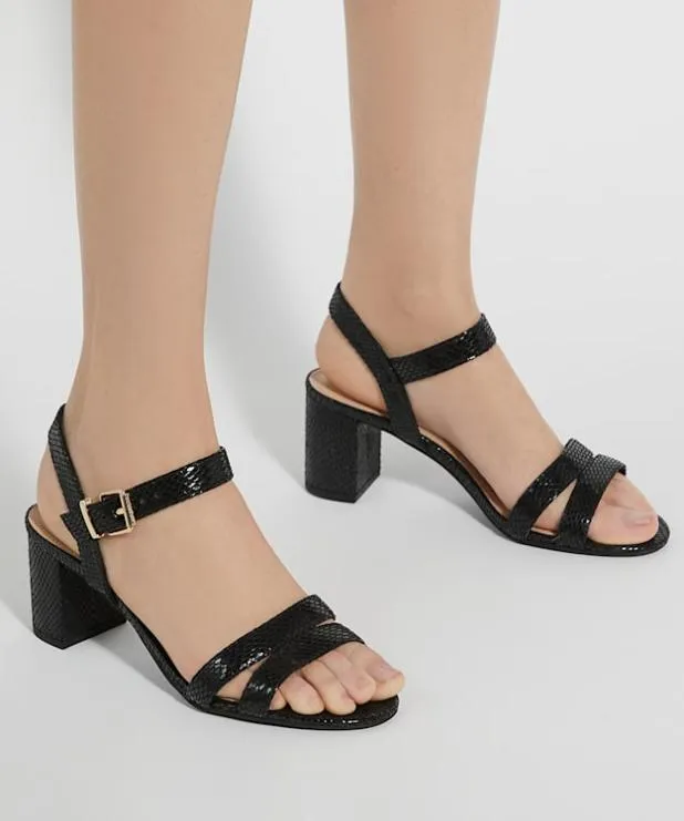 Dune London Black Sandals Women BlockHeeled Sandals Black