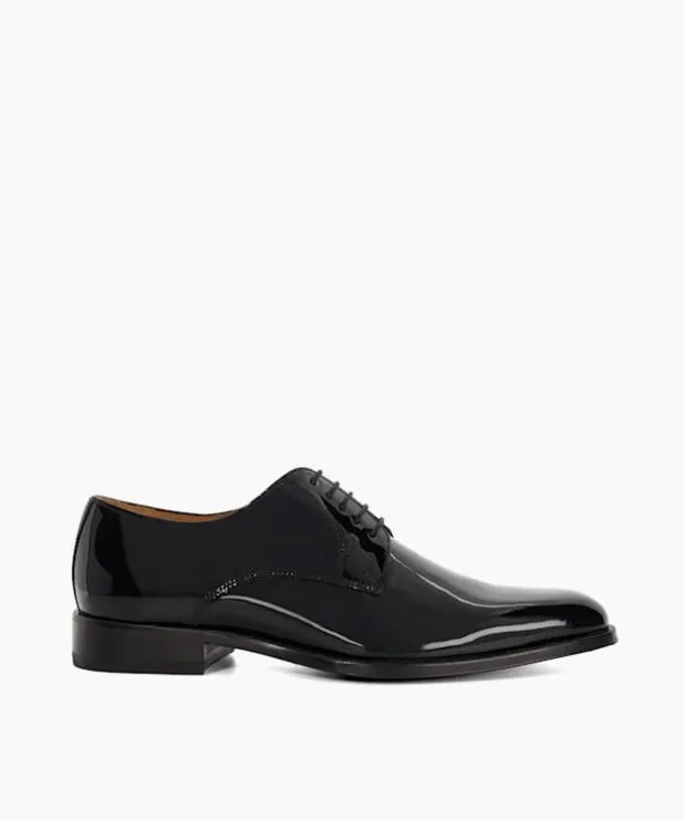 Dune London Black Shoes Men Premium Leather Derby Shoes Black