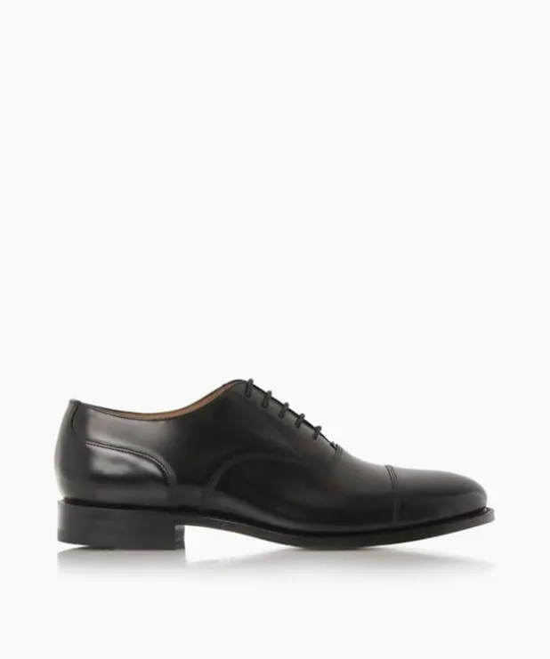 Dune London Black Shoes Men Toe Cap Detail Smart Oxford Shoes Black