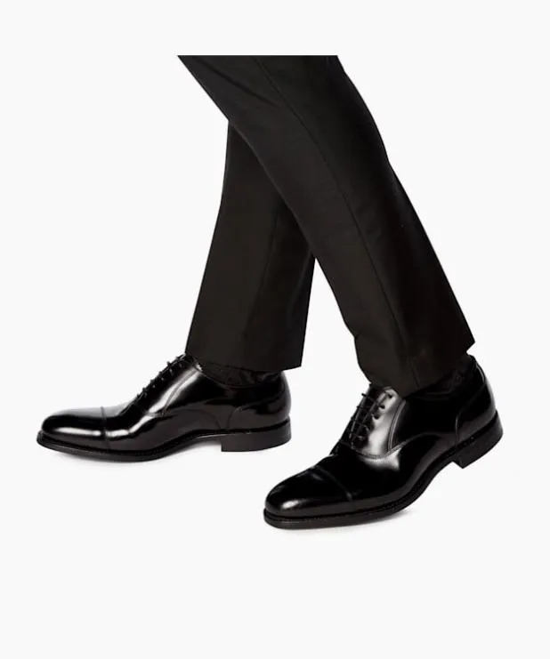 Dune London Black Shoes Men Toe Cap Detail Smart Oxford Shoes Black