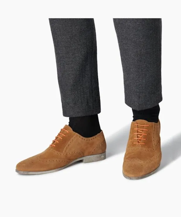 Dune London Brown Shoes Men Smart Wingtip Oxford Shoes Brown