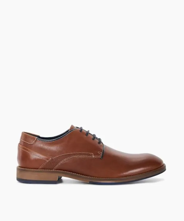 Dune London Casual Shoes Men Leather Gibson Brown
