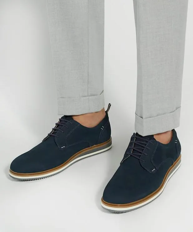 Dune London Casual Shoes Men Nubuck Hybrid Shoes Blue