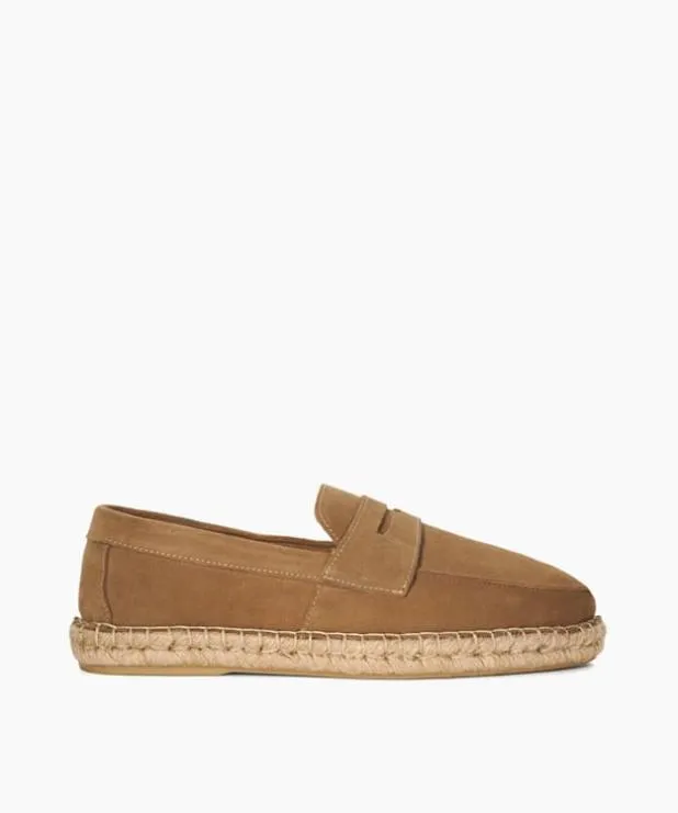 Dune London Casual Shoes Men Penny Loafer Espadrilles Neutral