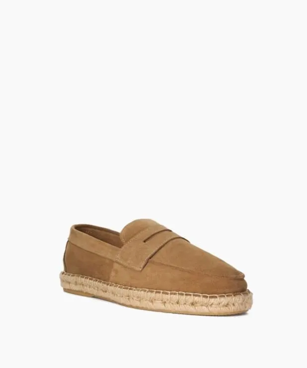 Dune London Casual Shoes Men Penny Loafer Espadrilles Neutral