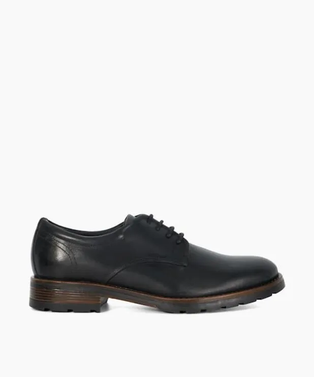 Dune London Casual Shoes Men Round Toe Lace Up Shoes Black