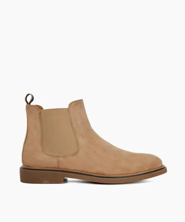 Dune London Chelsea Boots Men Round Toe PullOn Boots Neutral
