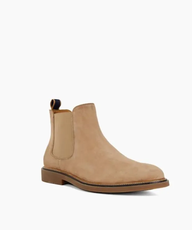 Dune London Chelsea Boots Men Round Toe PullOn Boots Neutral