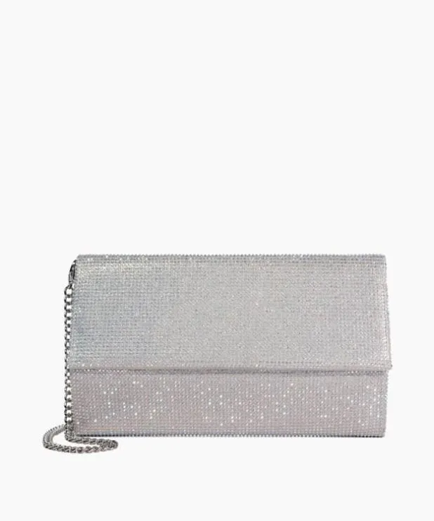Dune London Clutch Bags Women Sparkly Box Clutch Metallic