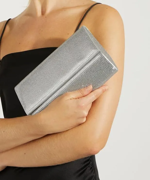 Dune London Clutch Bags Women Sparkly Box Clutch Metallic
