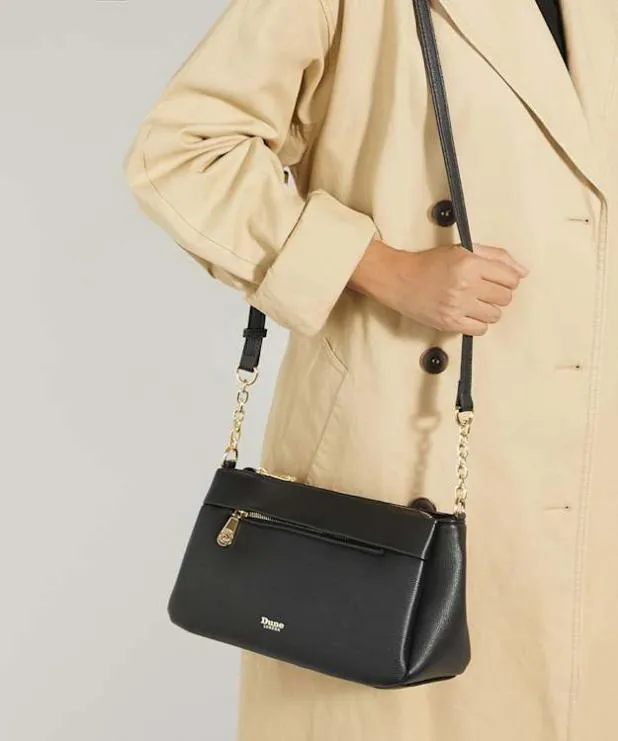 Dune London Crossbody Bags Women Chain Strap Shoulder Bag Black