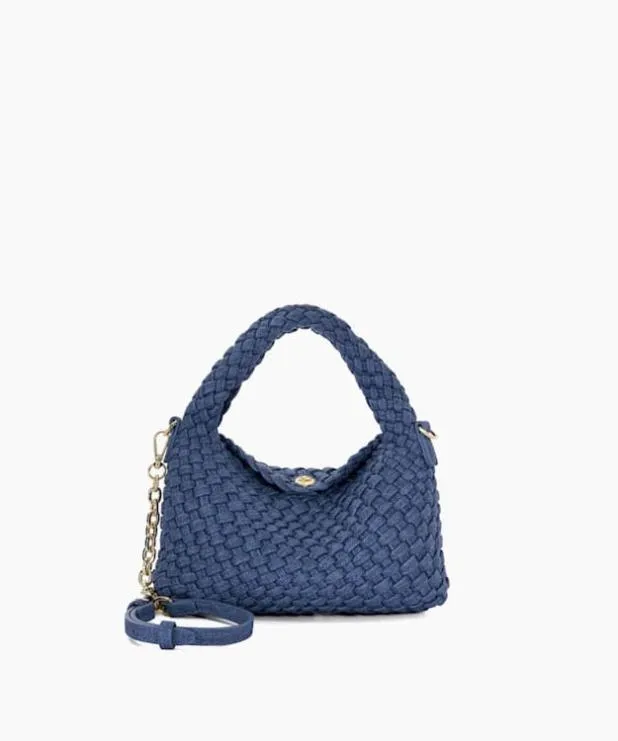 Dune London Crossbody Bags Women Small Woven Shoulder Bag Blue