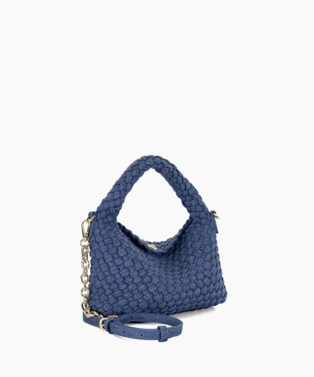 Dune London Crossbody Bags Women Small Woven Shoulder Bag Blue