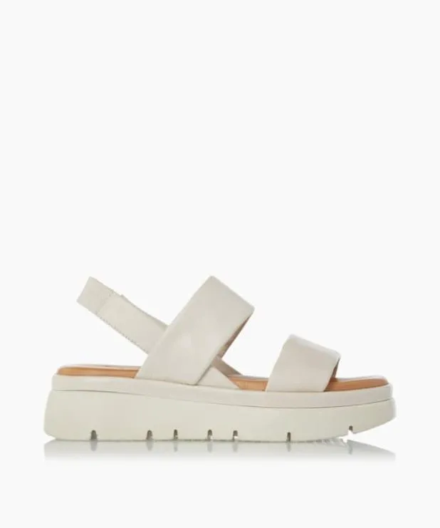 Dune London Flat Sandals Women Padded Flatform Sandals Neutral