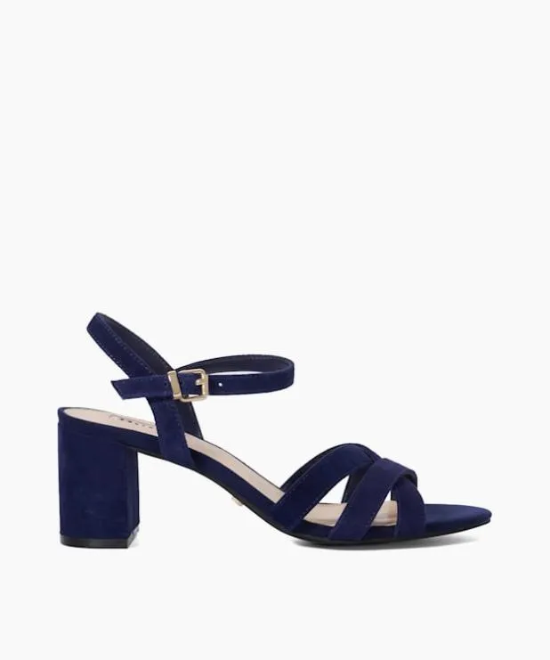Dune London Heeled Sandals Women Block Heel Sandals Blue