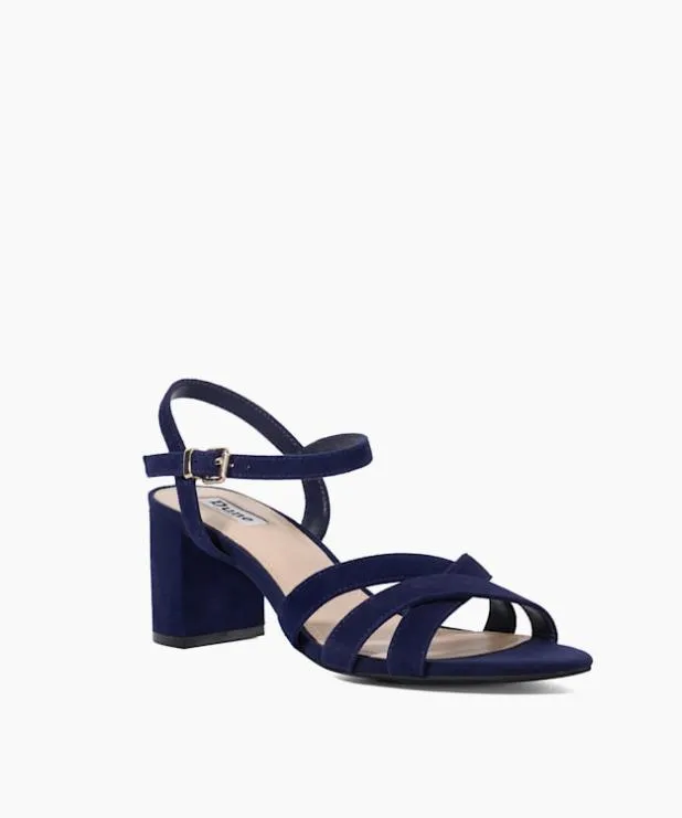 Dune London Heeled Sandals Women Block Heel Sandals Blue