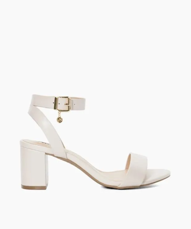 Dune London Heeled Sandals Women Wide Fit Mid Block Heel Sandals Neutral