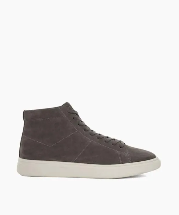Dune London Trainers Men Lace Up High Top Trainers Grey