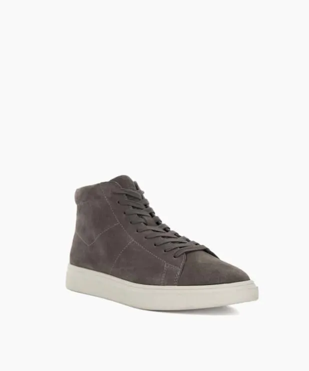 Dune London Trainers Men Lace Up High Top Trainers Grey