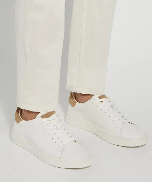 Dune London Trainers Men Lace Up Trainers White