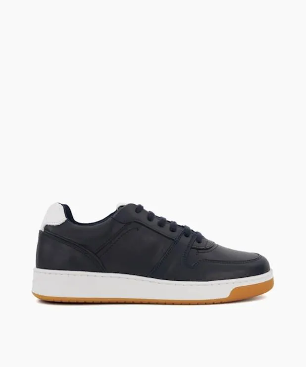 Dune London Trainers Men Sustainable Leather LaceUp Trainers Blue Leather