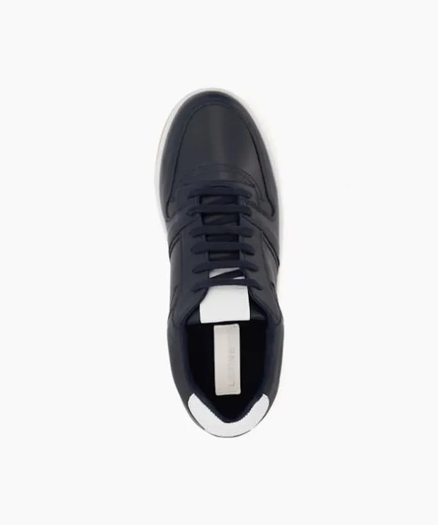Dune London Trainers Men Sustainable Leather LaceUp Trainers Blue Leather