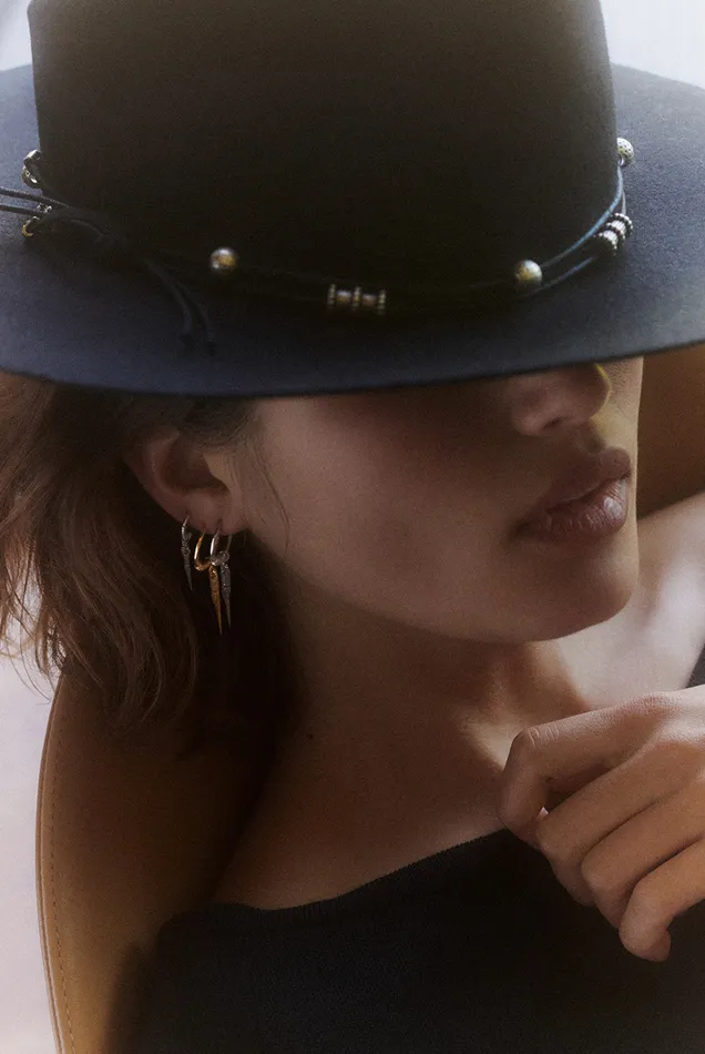 Earring Olie Gray Women Baandsh Jewelry