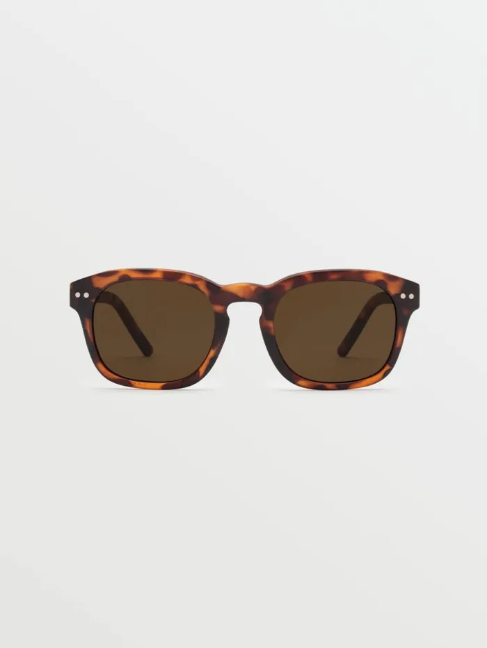 Earth Tripper Sunglasses 8211 Matte TortBronze MensWomens Volcom Sunglasses