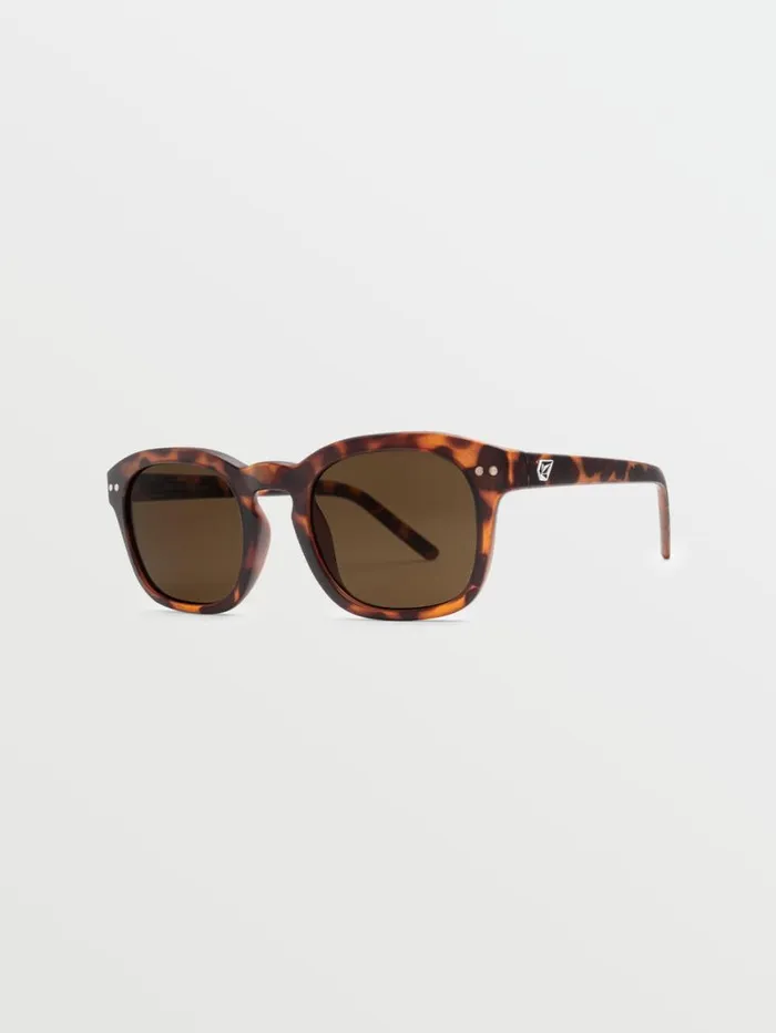 Earth Tripper Sunglasses 8211 Matte TortBronze MensWomens Volcom Sunglasses