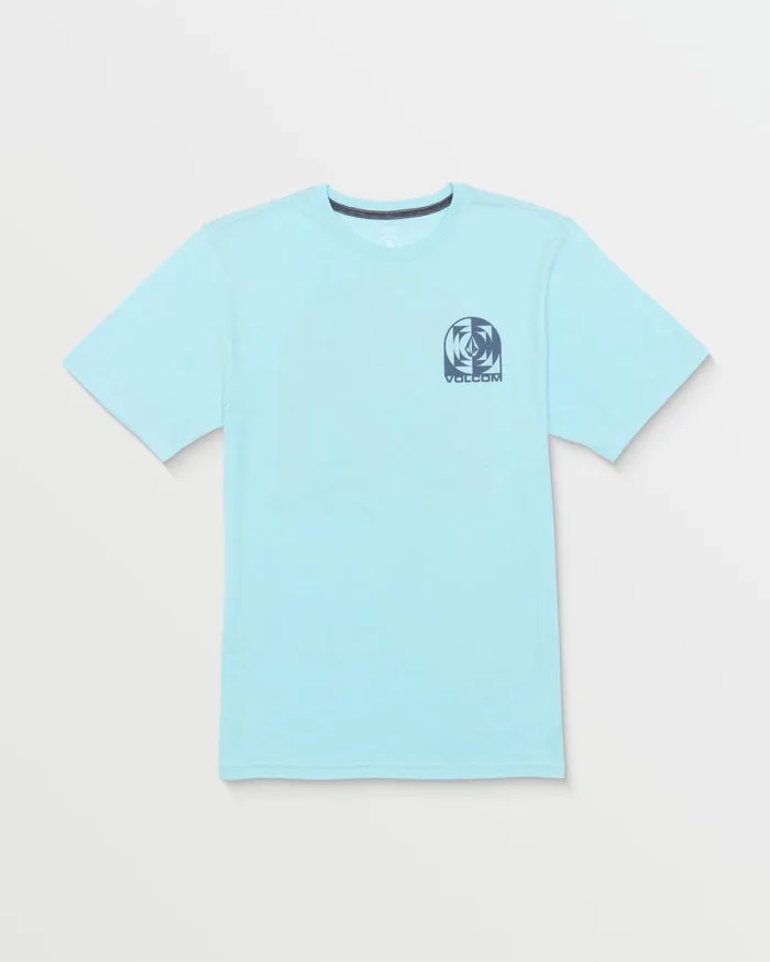 Echo Chamber Short Sleeve Tee 8211 Horizon Blue Heather Mens Volcom TShirts and Tanks