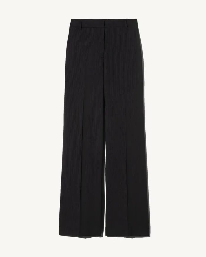 EFFY PANT Black Pinstripe Women Nili Lotan Pants and Shorts
