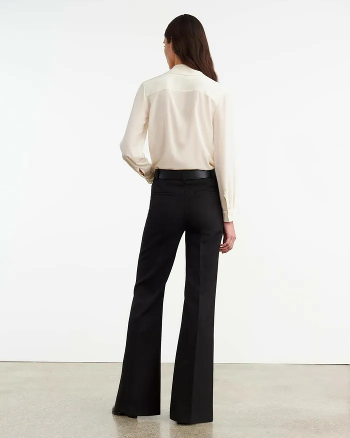 EFFY PANT Black Pinstripe Women Nili Lotan Pants and Shorts