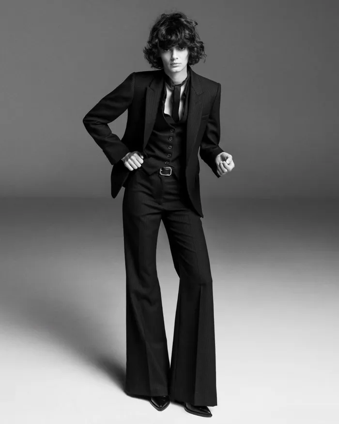 EFFY PANT Black Pinstripe Women Nili Lotan Pants and Shorts