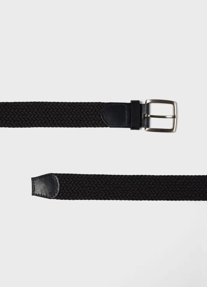 Elasticated Braided Belt Navy Men SUNSPEL Belts