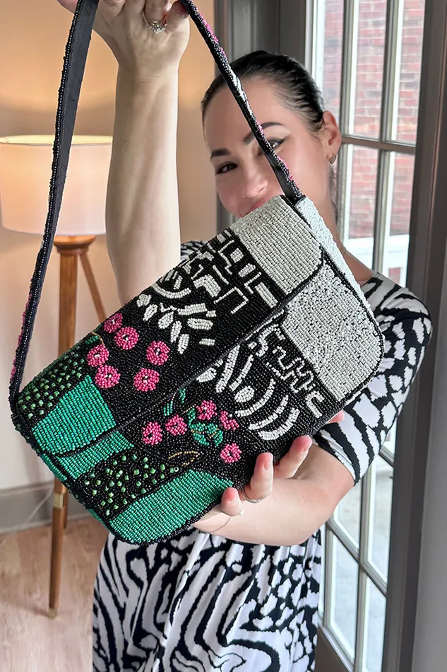 Enchanted Beaded Shoulder Bag Shoulder Bags America and Beyond Women