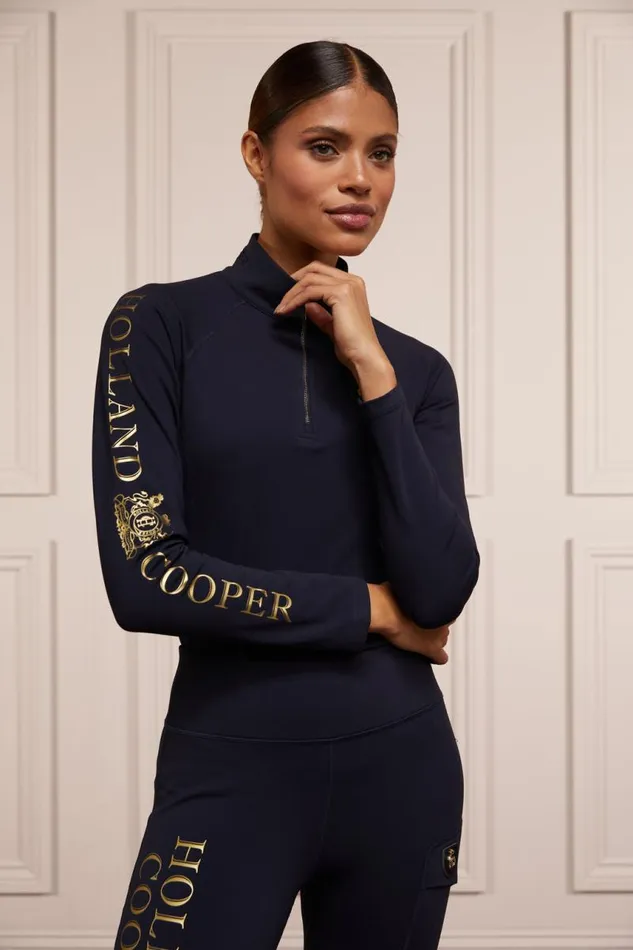 Equestrian Base Layers Holland Cooper Halcot Thermal Base Layer Ink Navy