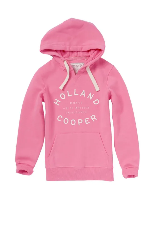 EquestrianWomen Hoodies and Sweatshirts Holland Cooper Varsity Hoodie Peony Pink EquestrianWomen Hoodies and Sweatshirts Holland Cooper Varsity Hoodie Peony Pink