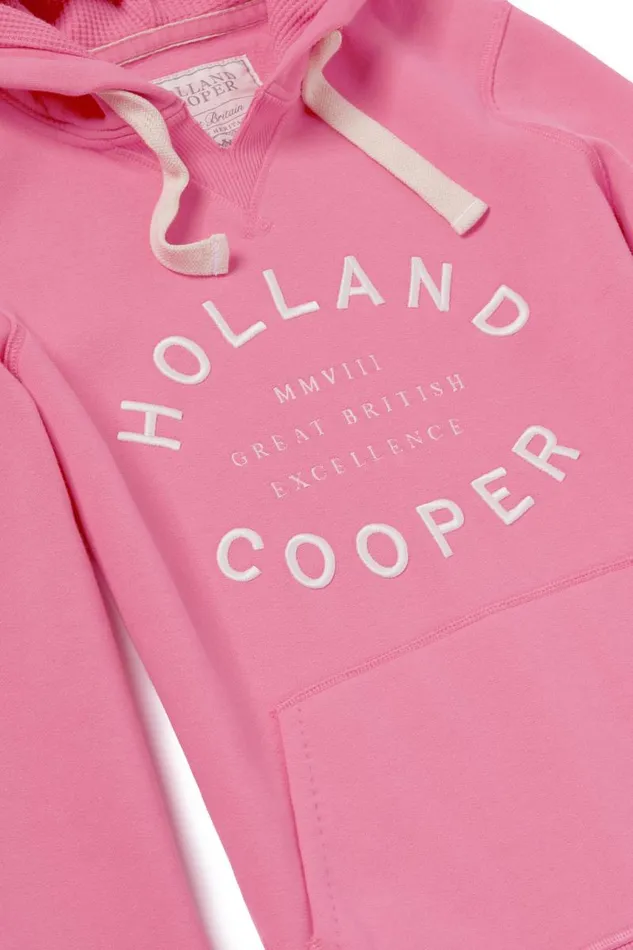 EquestrianWomen Hoodies and Sweatshirts Holland Cooper Varsity Hoodie Peony Pink EquestrianWomen Hoodies and Sweatshirts Holland Cooper Varsity Hoodie Peony Pink