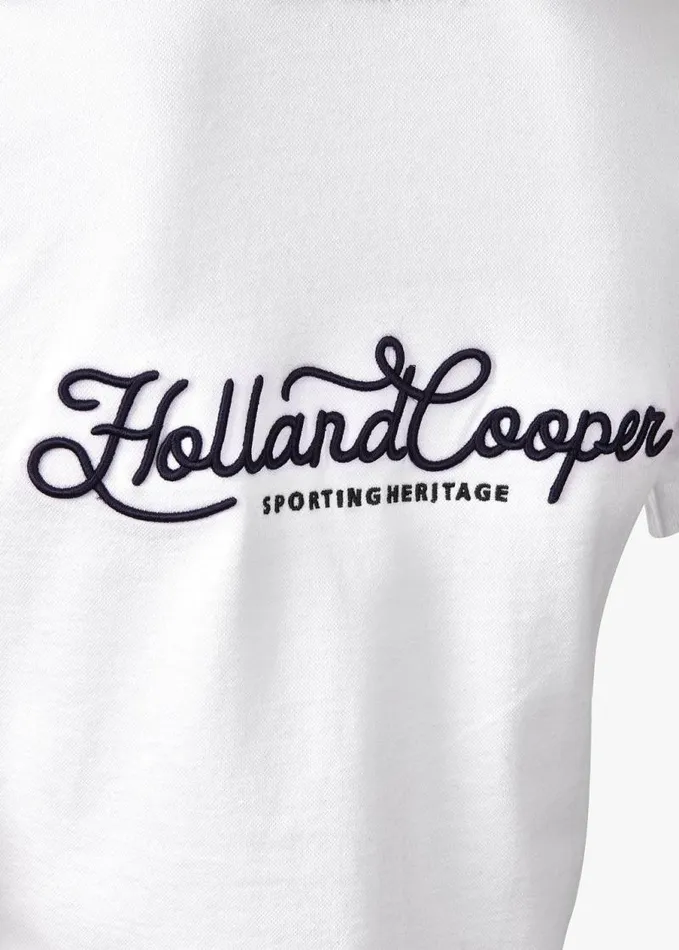 EquestrianWomen Polo Shirts and Tees Holland Cooper Team Polo Shirt White